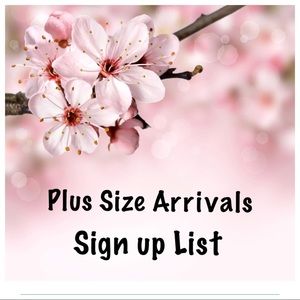 New plus Size Arrivals list